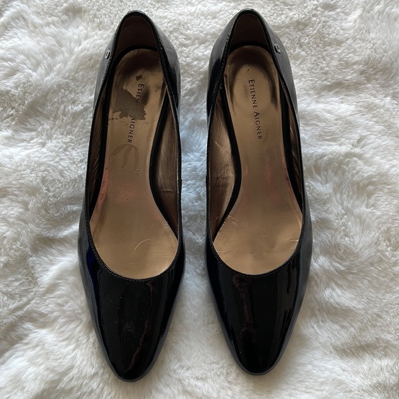 Étienne Aigner patent leather Kitty wedges - Picture 4 of 6